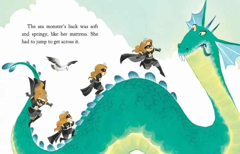 Princess in Black inside spread on dragon